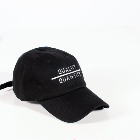 QUALITY OVER QUANTITY (strapback cap)